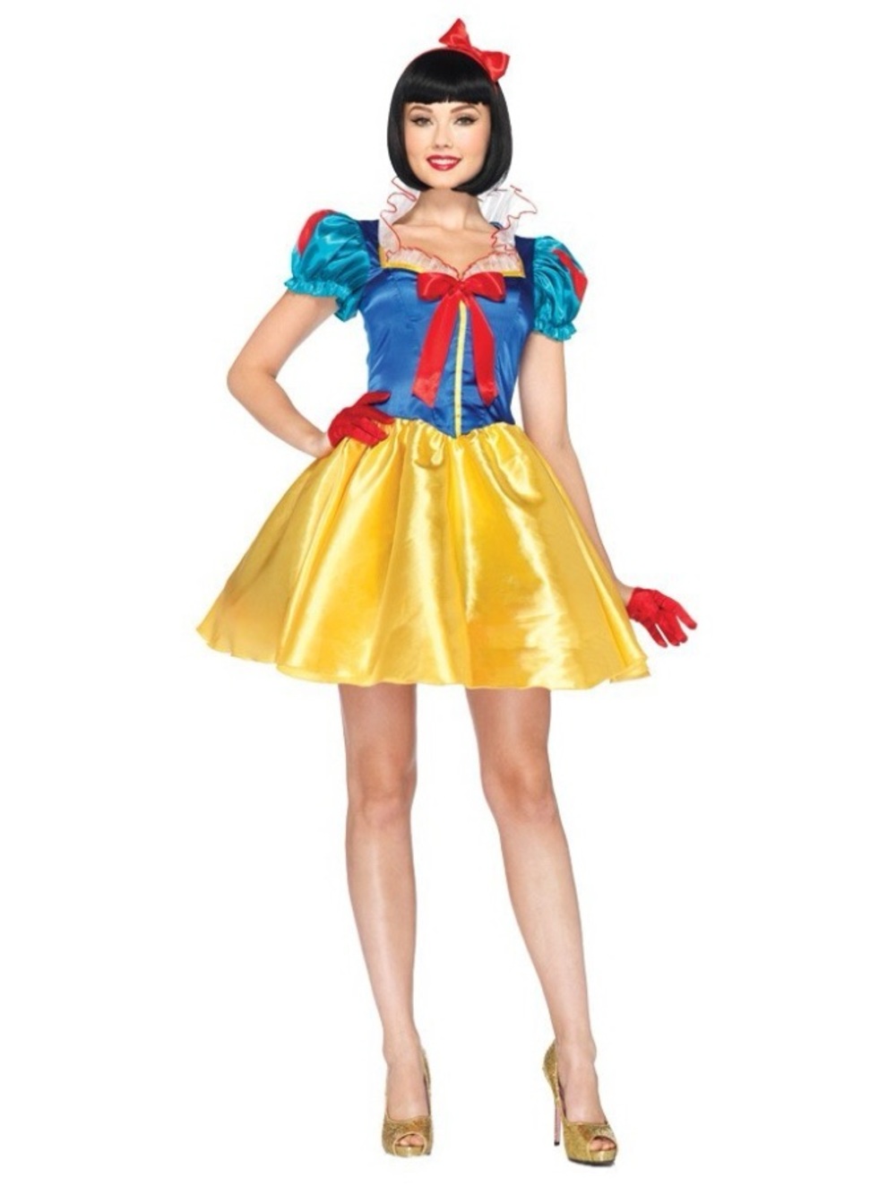 Disney by Leg Avenue Women’s Snow White Costume Dress & Bow Headband S/M